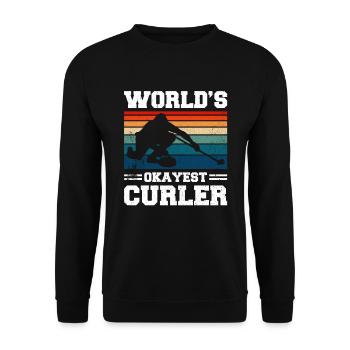 Curling Sport Curling - Sweat-shirt Unisexe - noir - Devant - Alina (178cm) & Michal (187cm)