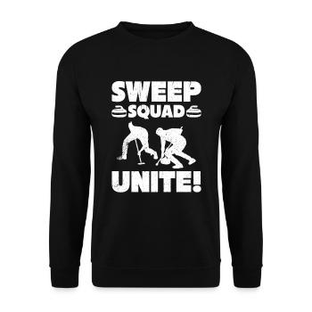 Curling sportif - Sweat-shirt Unisexe - noir - Devant - Alina (178cm) & Michal (187cm)
