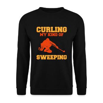 Curling sportif - Sweat-shirt Unisexe - noir - Devant - Alina (178cm) & Michal (187cm)