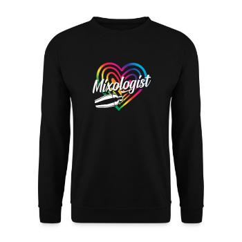 Funny Bartender Saying Bartender Gift - Unisex Sweatshirt - black - Front - Alina (178cm) & Michal (187cm)