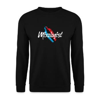 Lustiger Barkeeper Spruch Barkeeper Geschenk - Unisex Pullover - Schwarz - Vorne - Alina (178cm) & Michal (187cm)