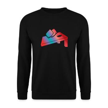 Funny Cornhole Player Gift - Unisex Sweatshirt - black - Front - Alina (178cm) & Michal (187cm)