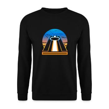 Funny Cornhole Player Gift - Unisex Sweatshirt - black - Front - Alina (178cm) & Michal (187cm)