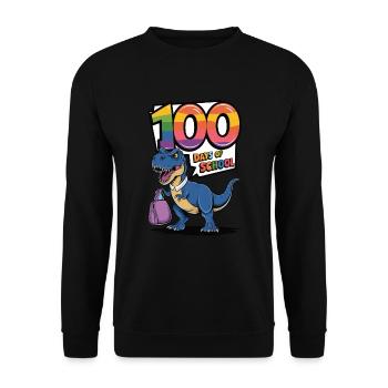 100th Day Of School 100 Day Of School Kids - Unisex Sweatshirt - black - Front - Alina (178cm) & Michal (187cm)
