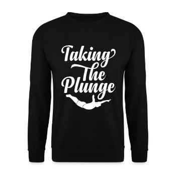 Turmspringer Turmspringen Klippenspringer - Unisex Pullover - Schwarz - Vorne - Alina (178cm) & Michal (187cm)
