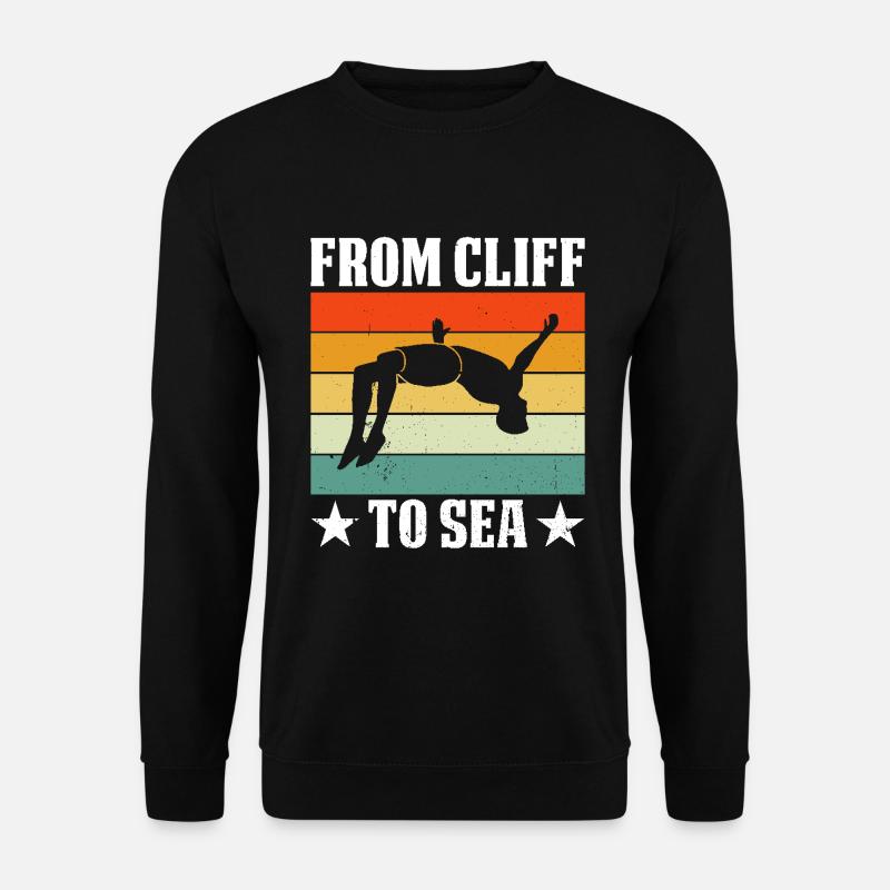 Diver Diving Cliff Diver - Unisex Sweatshirt - black
