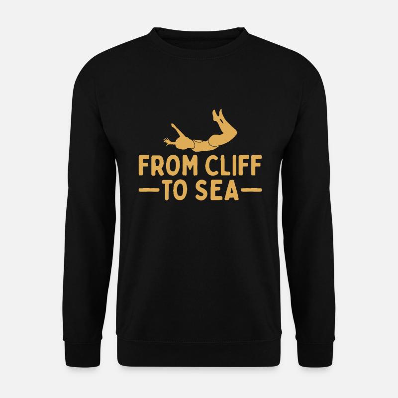 Diver Diving Cliff Diver - Unisex Sweatshirt - black