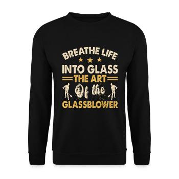 Glass apparatus constructionGlass blowers and glass apparatus manufacturers - Unisex Sweatshirt - black - Front - Alina (178cm) & Michal (187cm)