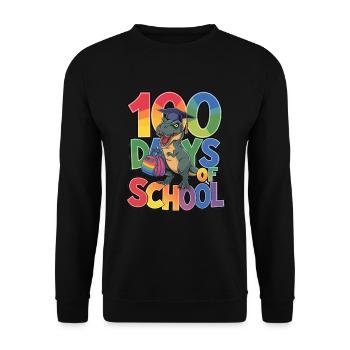 100th Day Of School 100 Day Of School Kids - Unisex Sweatshirt - black - Front - Alina (178cm) & Michal (187cm)