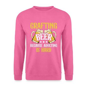 Bier Brauen für Bierliebhaber - Unisex Pullover - Pink - Vorne