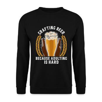 Brassage de la bière pour les amateurs de bière - Sweat-shirt Unisexe - noir - Devant - Alina (178cm) & Michal (187cm)