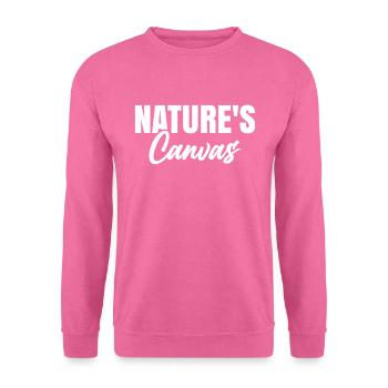 Blattpeeper Herbst Laub Herbst Peeper - Unisex Pullover - Pink - Vorne