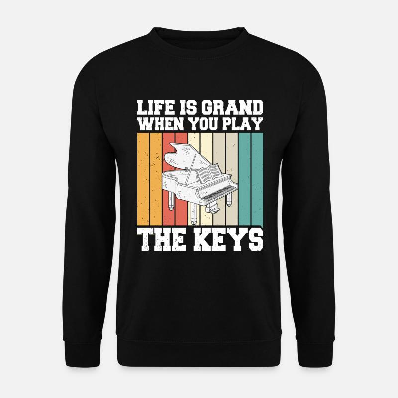 Piano Klavier Pianist - Unisex Sweatshirt - black