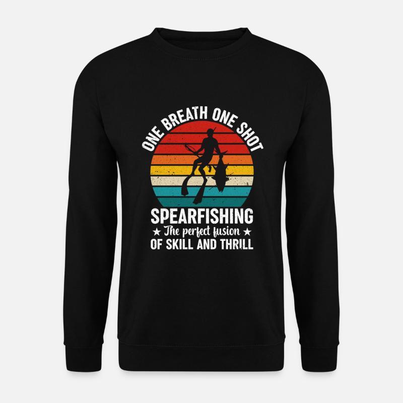 Speerfischen Speerfischerfischer Speerfishing - Unisex Pullover - Schwarz