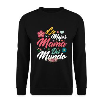Le meilleur cadeau de maman au monde pour la fête des mères - Sweat-shirt Unisexe - noir - Devant - Alina (178cm) & Michal (187cm)