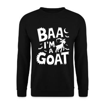 Baa I'm a goat - Unisex Sweatshirt - black - Front - Alina (178cm) & Michal (187cm)