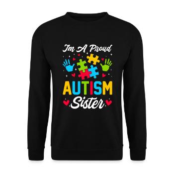 Time for my baptism First Communion - Unisex Sweatshirt - black - Front - Alina (178cm) & Michal (187cm)