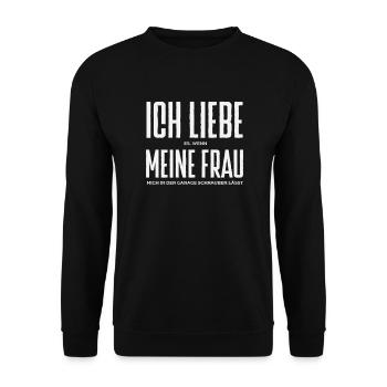 Lustiges Schrauber Geschenk - Unisex Pullover - Schwarz - Vorne - Alina (178cm) & Michal (187cm)