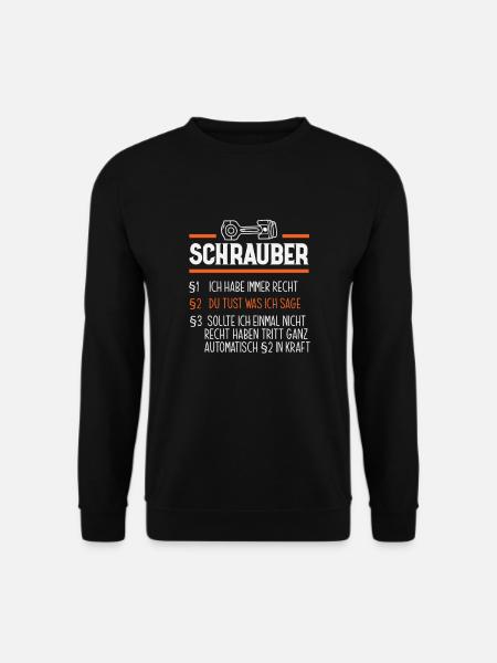 De mechanische Auto van de Werkplaatsgarage - Uniseks sweater - zwart