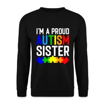 Time for my baptism First Communion - Unisex Sweatshirt - black - Front - Alina (178cm) & Michal (187cm)
