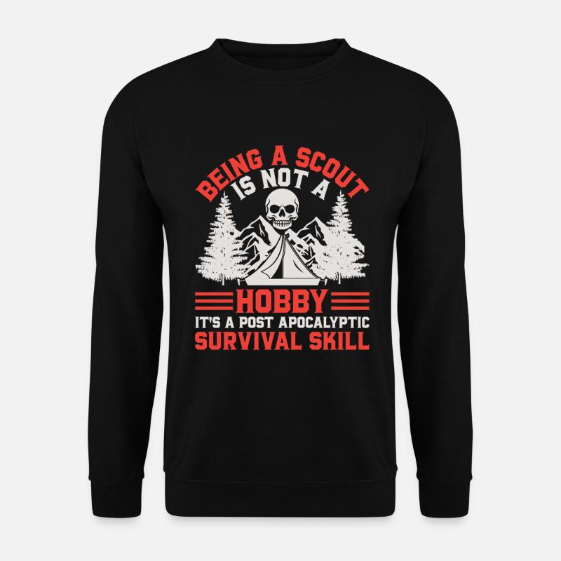 Scout Hiking Climbing Camping - Unisex Sweatshirt - black