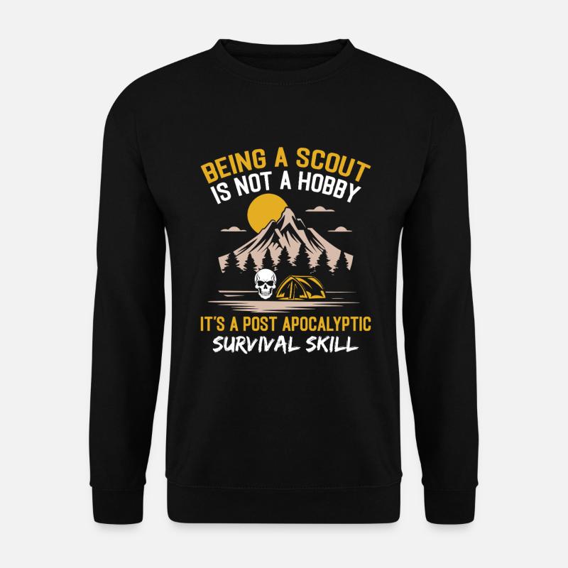 Scout Hiking Climbing Camping - Unisex Sweatshirt - black
