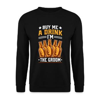 Junggesellenpartys Biertrinken Biertrinker Party - Unisex Pullover - Schwarz - Vorne - Alina (178cm) & Michal (187cm)