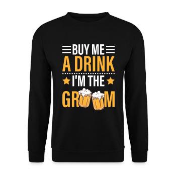 Junggesellenpartys Biertrinken Biertrinker Party - Unisex Pullover - Schwarz - Vorne - Alina (178cm) & Michal (187cm)