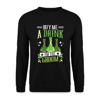 Junggesellenpartys Biertrinken Biertrinker Party - Unisex Pullover - Schwarz - Vorne - Alina (178cm) & Michal (187cm)