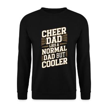 A normal father a cooler athlete - Unisex Sweatshirt - black - Front - Alina (178cm) & Michal (187cm)