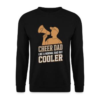 A normal father a cooler athlete - Unisex Sweatshirt - black - Front - Alina (178cm) & Michal (187cm)