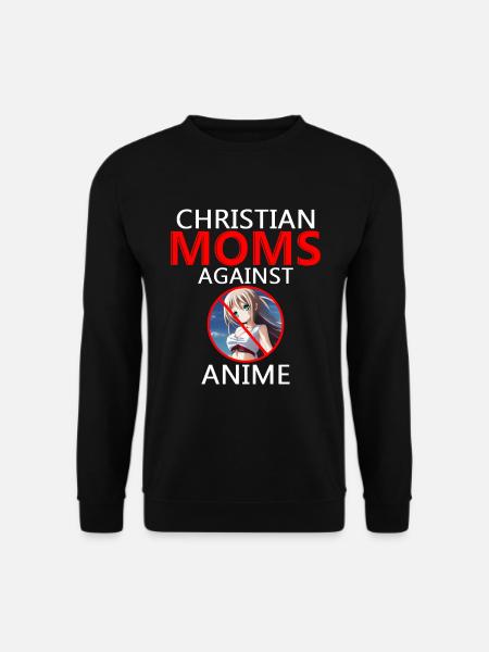 Christliche Mütter Gegen Anime - Unisex Pullover - Schwarz