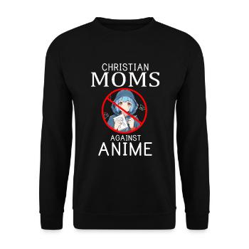 Mères chrétiennes vs Anime - Sweat-shirt Unisexe - noir - Devant - Alina (178cm) & Michal (187cm)