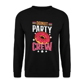 Équipe de beignets - Sweat-shirt Unisexe - noir - Devant - Alina (178cm) & Michal (187cm)