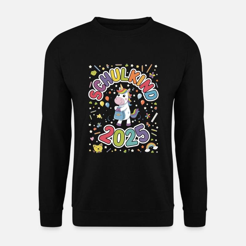 Schulkind 2025 Einschulung Schulanfang - Unisex Pullover - Schwarz