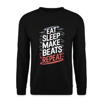 Tambours Batteurs Batteurs - Sweat-shirt Unisexe - noir - Devant - Alina (178cm) & Michal (187cm)