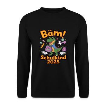 Écolier 2025 Inscription à l’école Retour à l’école - Sweat-shirt Unisexe - noir - Devant - Alina (178cm) & Michal (187cm)