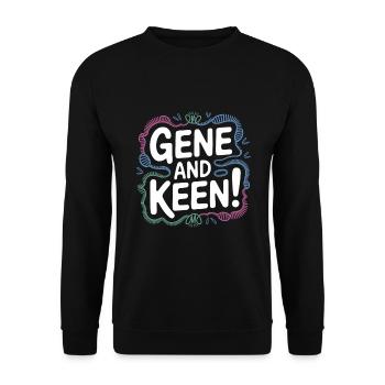 Gene and Keen Science - Unisex Sweatshirt - black - Front - Alina (178cm) & Michal (187cm)