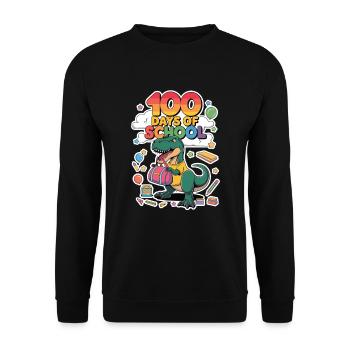 100th Day Of School 100 Day Of School Kids - Unisex Sweatshirt - black - Front - Alina (178cm) & Michal (187cm)