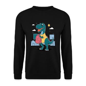 100th Day Of School 100 Day Of School Kids - Unisex Sweatshirt - black - Front - Alina (178cm) & Michal (187cm)