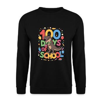 100th Day Of School 100 Day Of School Kids - Unisex Sweatshirt - black - Front - Alina (178cm) & Michal (187cm)