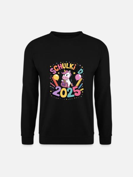 Schulkind 2025 Einschulung Schulanfang - Unisex Pullover - Schwarz