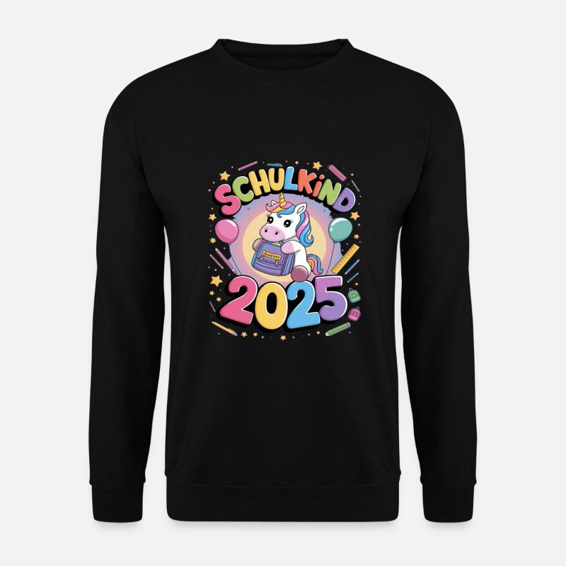 Schulkind 2025 Einschulung Schulanfang - Unisex Pullover - Schwarz