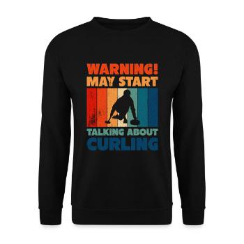 Curling Sport Curling - Sweat-shirt Unisexe - noir - Devant - Alina (178cm) & Michal (187cm)