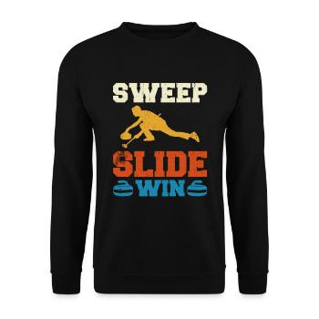 Curling Sport Curling - Sweat-shirt Unisexe - noir - Devant - Alina (178cm) & Michal (187cm)