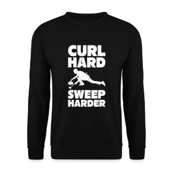 Curling Sport Curling - Sweat-shirt Unisexe - noir - Devant - Alina (178cm) & Michal (187cm)