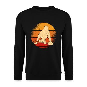 Curling Sport Curling - Sweat-shirt Unisexe - noir - Devant - Alina (178cm) & Michal (187cm)