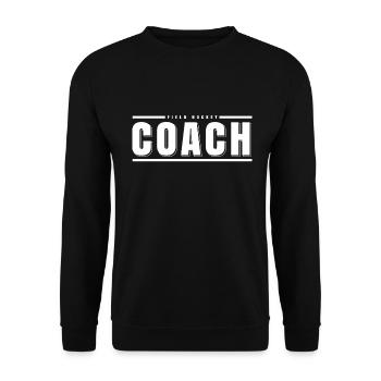 Field Hockey Indoor Hockey Shirt Field Hockey Coach - Unisex Sweatshirt - black - Front - Alina (178cm) & Michal (187cm)