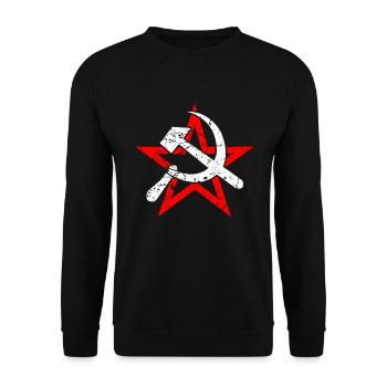 Faunius marteau Union soviétique Communisme - Sweat-shirt Unisexe - noir - Devant - Alina (178cm) & Michal (187cm)