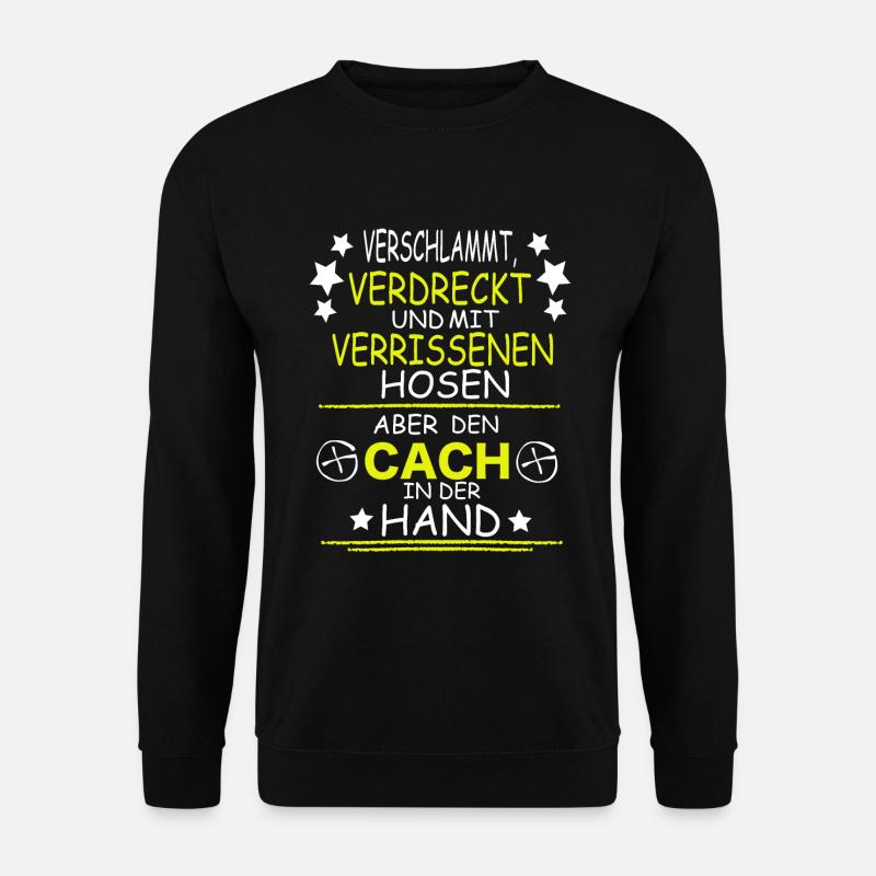 Geocacher Geocaching Cache Geschenk - Unisex Pullover - Schwarz
